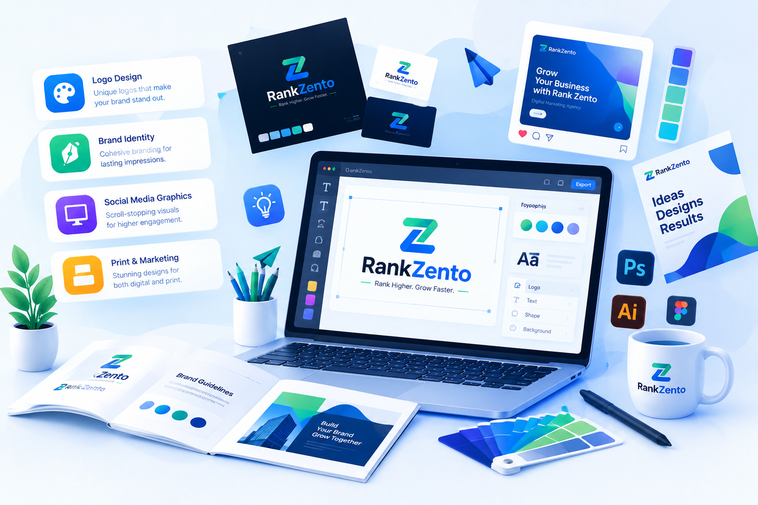 Rank Zento Graphic Design Services